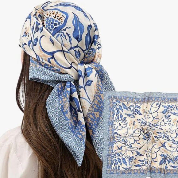 ✨ Luxe Silky Square Scarf – 27.5\